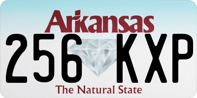 AR license plate 256KXP