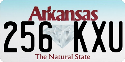 AR license plate 256KXU