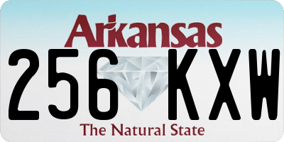 AR license plate 256KXW