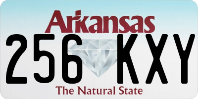 AR license plate 256KXY