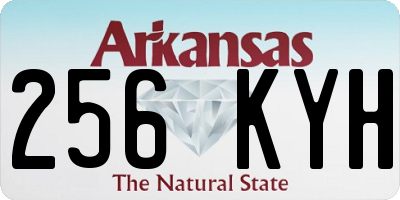 AR license plate 256KYH