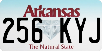 AR license plate 256KYJ