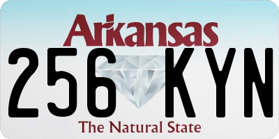AR license plate 256KYN