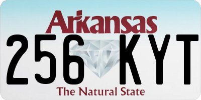 AR license plate 256KYT