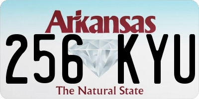 AR license plate 256KYU