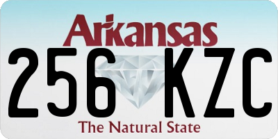 AR license plate 256KZC