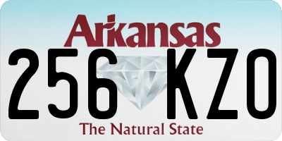 AR license plate 256KZO