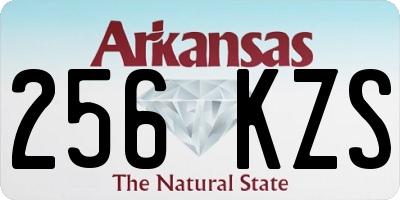 AR license plate 256KZS