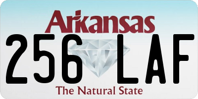 AR license plate 256LAF