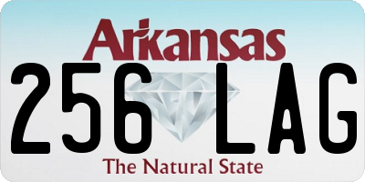 AR license plate 256LAG