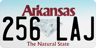 AR license plate 256LAJ