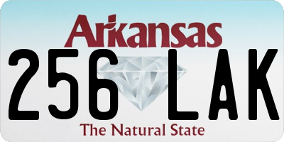 AR license plate 256LAK