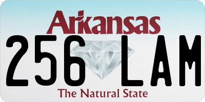 AR license plate 256LAM