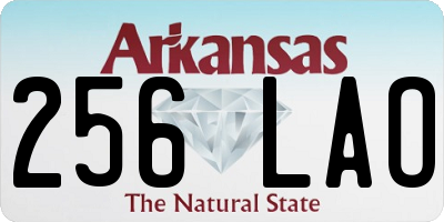 AR license plate 256LAO