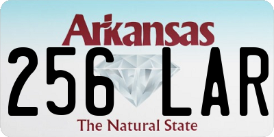 AR license plate 256LAR