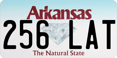 AR license plate 256LAT