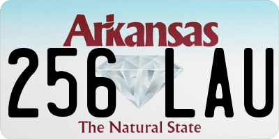 AR license plate 256LAU