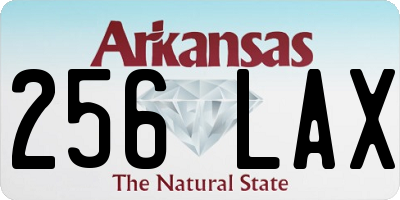 AR license plate 256LAX