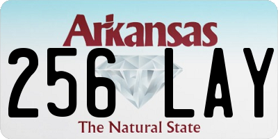 AR license plate 256LAY
