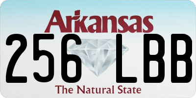 AR license plate 256LBB