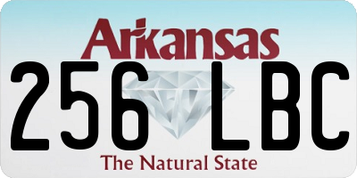 AR license plate 256LBC