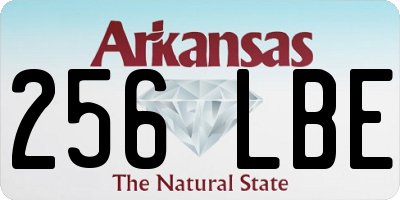 AR license plate 256LBE