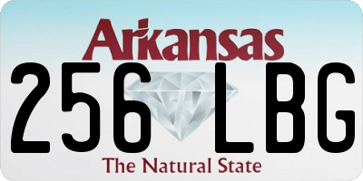 AR license plate 256LBG