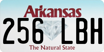 AR license plate 256LBH