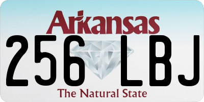AR license plate 256LBJ