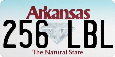 AR license plate 256LBL
