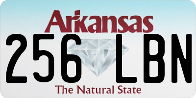 AR license plate 256LBN