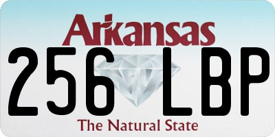 AR license plate 256LBP