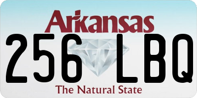AR license plate 256LBQ
