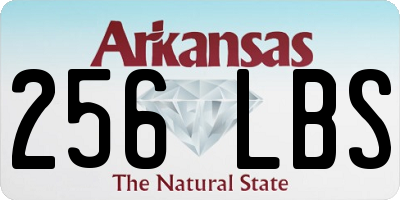 AR license plate 256LBS
