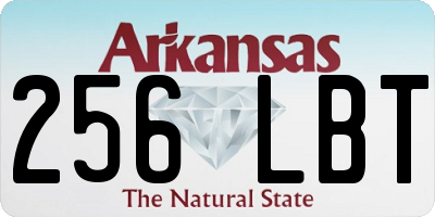 AR license plate 256LBT