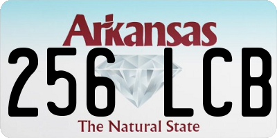 AR license plate 256LCB