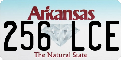 AR license plate 256LCE