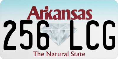 AR license plate 256LCG