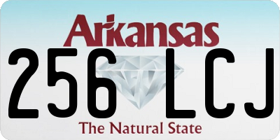 AR license plate 256LCJ
