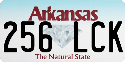 AR license plate 256LCK