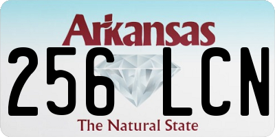AR license plate 256LCN