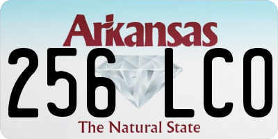 AR license plate 256LCO
