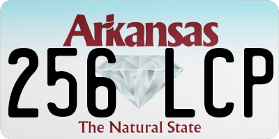 AR license plate 256LCP