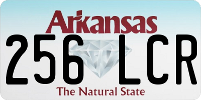 AR license plate 256LCR