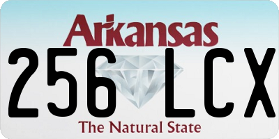 AR license plate 256LCX