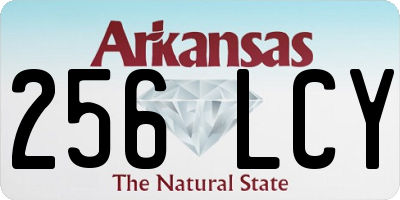 AR license plate 256LCY