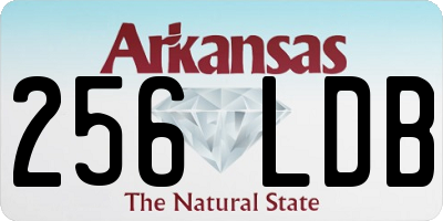 AR license plate 256LDB