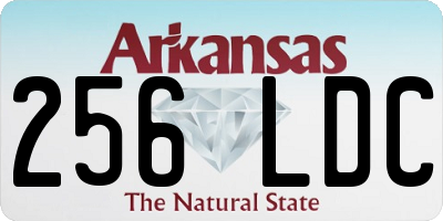 AR license plate 256LDC