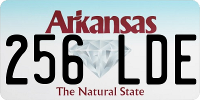 AR license plate 256LDE