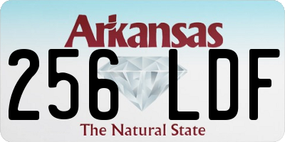 AR license plate 256LDF